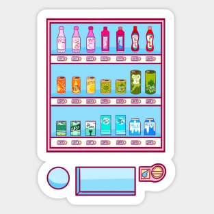 kawaii vending machine Sticker